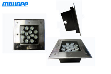12V LED Yeraltı Işıkları Fırçalanmış Paslanmaz Çelik Döşeme 9w 12w 18w Dışarı IP67