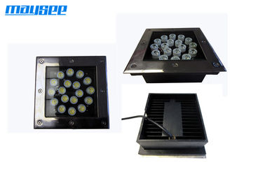 18w Dış DMX LED Yeraltı Işıkları 85-265VAC, LED Yeraltı Işıkları Kare Fascia ile