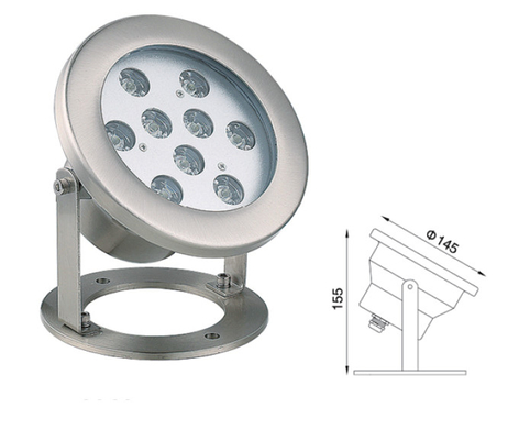 Temperli cam DC24V RGB LED Spot Işıklar Gölet Dış Mekan Çalışması